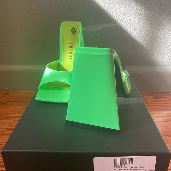 The Attico Sandal heel fluo green. - Picture 6 of 13